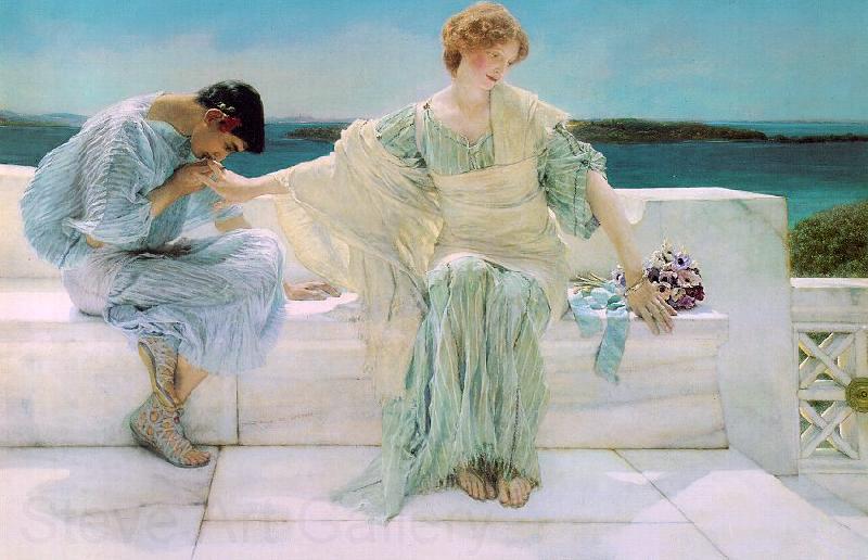 Alma Tadema  Ask Me No More Germany oil painting art